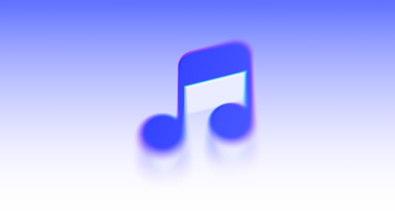Blurred music icon