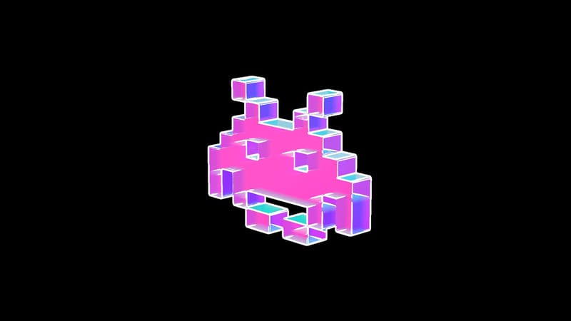 Pixel Alien Vector