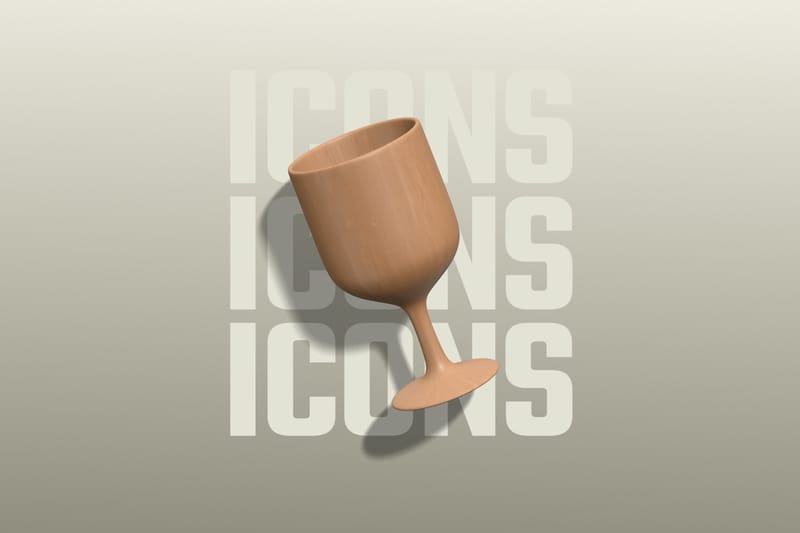 Wooden cup icon