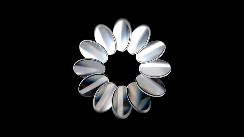 Abstract Glass Reflection