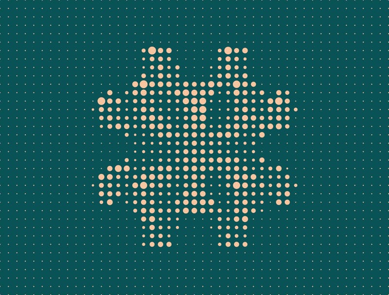 Abstract Halftone Artwork