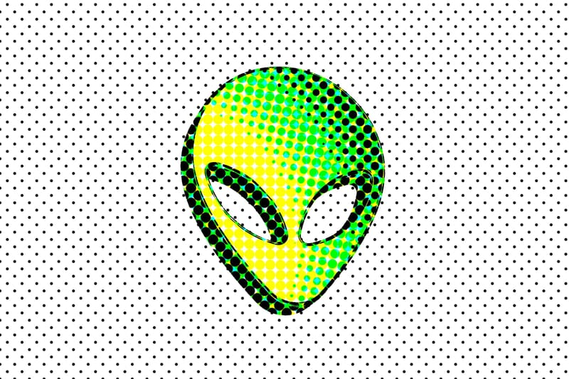 Alien vector + CMYK Effect