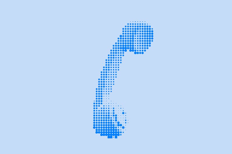 Call phone illustration