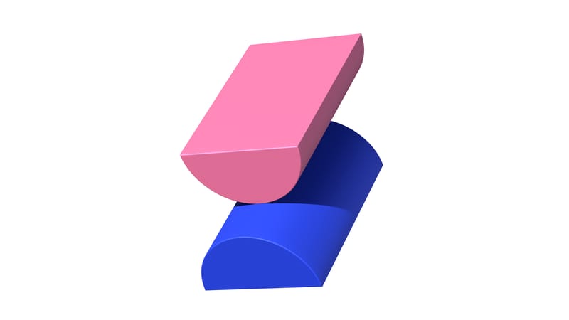 Colorful abstract shape