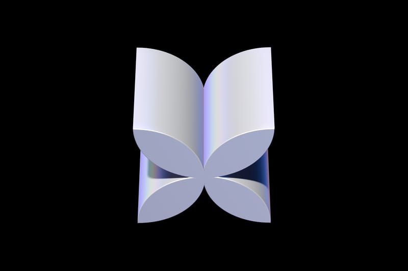 Iridescent vector shape