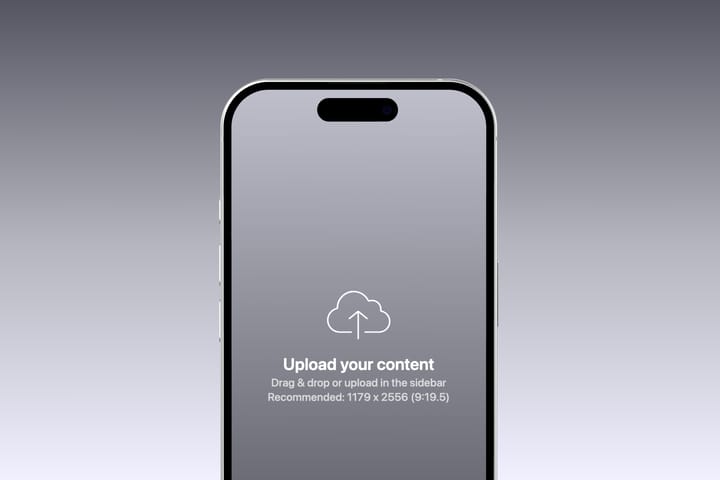 Screenshot mockup template - 3D design and motion.