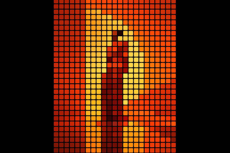 Orange Mosaic Artwork
