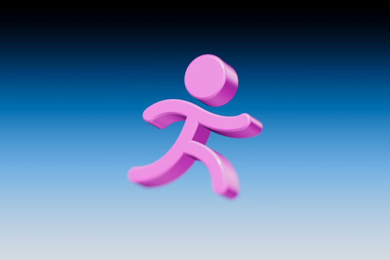 Runner 3D shape