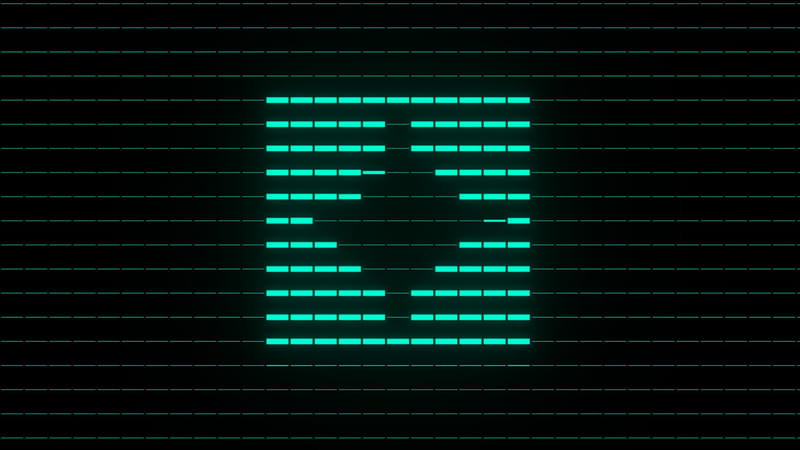 ASCII logo effect