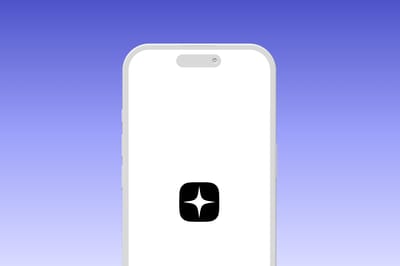 iPhone mockup with gradient background - 3D design and motion graphics.