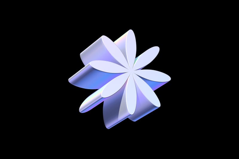 Iridescent vector shape