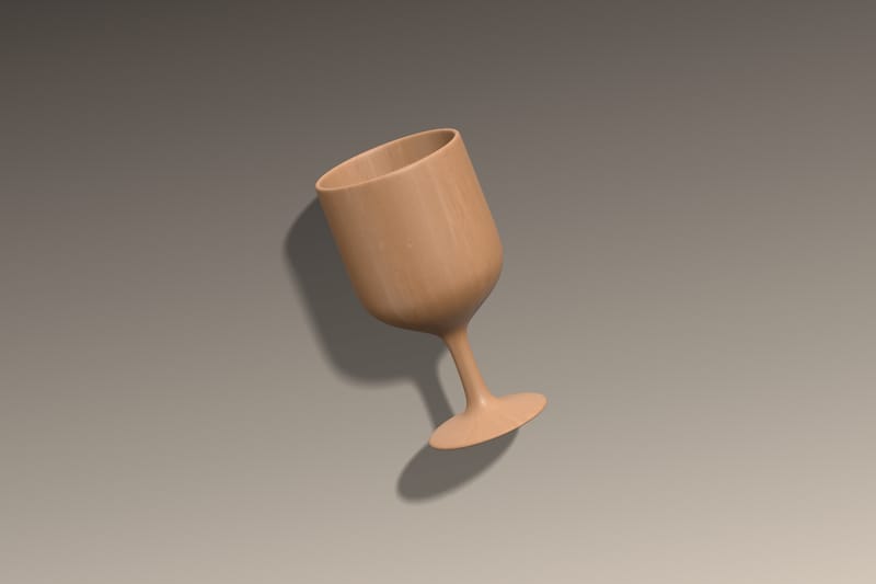 Wooden cup icon