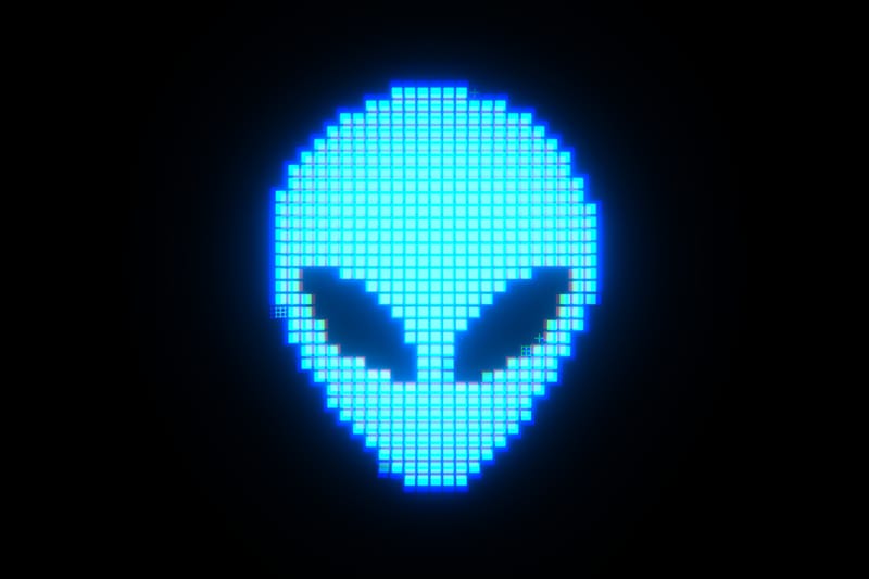 Alien Shape ASCII Effect