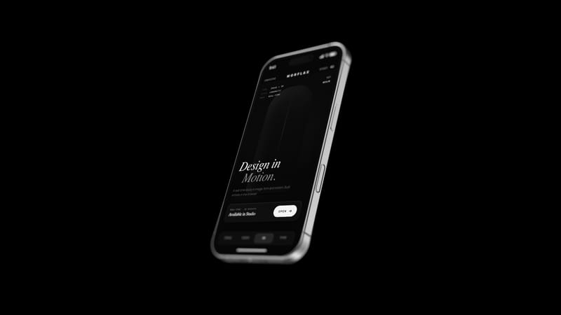 Cinematic iPhone Mockup
